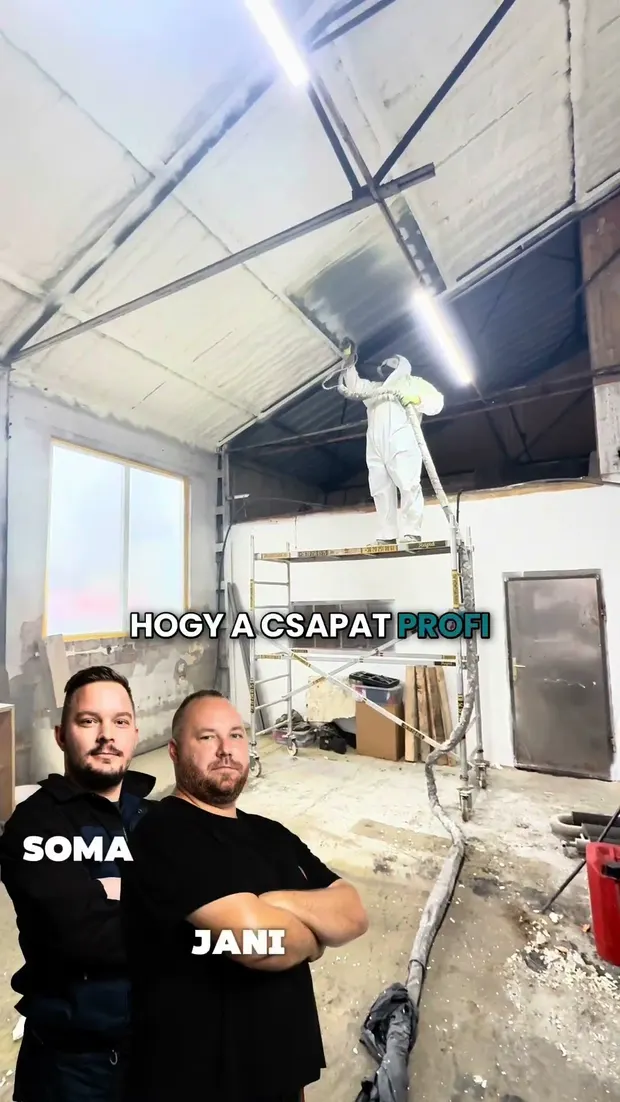 Csarnok szigetelés zárt cellás purhabbal 👨🔧 #rapidszigetelés. Videó előnézete.