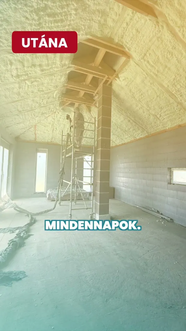 Így dolgoztunk Mogyoródon, tető és födém szigetelés!🏡 #rapidszigetelés. Videó előnézete.