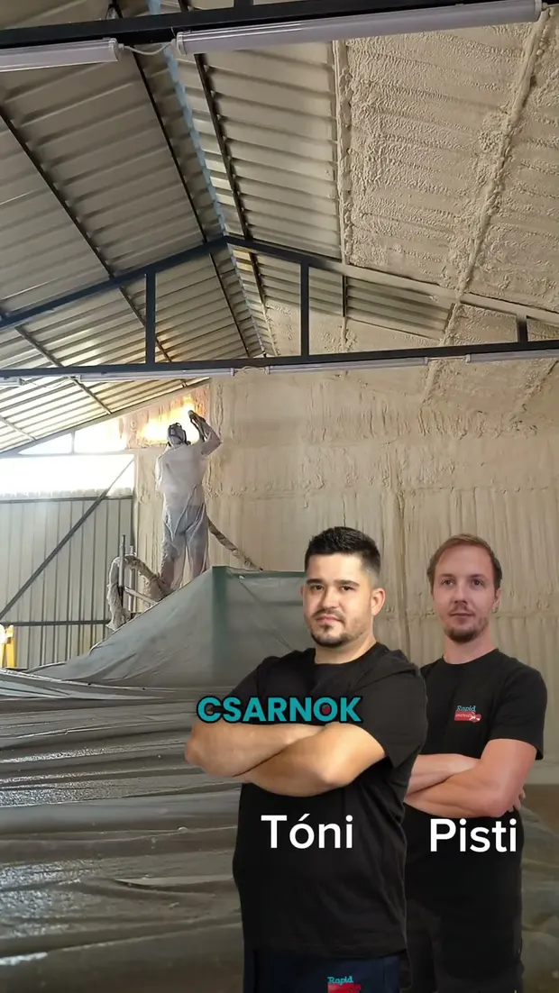A dolgozók zajra és hőingadozásra panaszkodtak🔇 – a Rapidszigetelés megoldotta!. Videó előnézete.