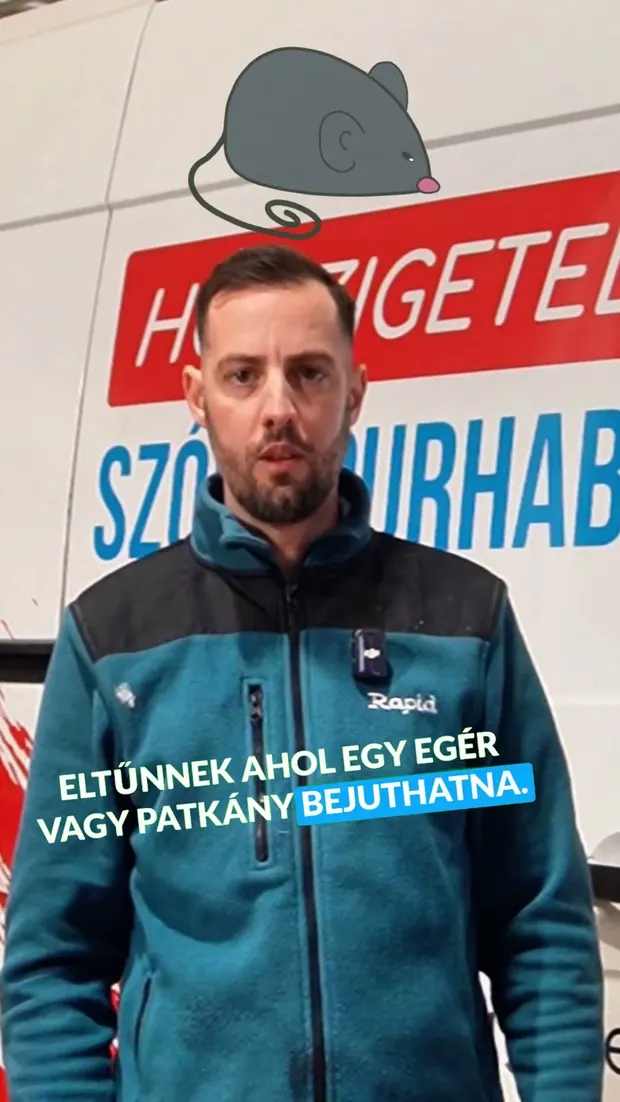 Mi a helyzet a rágcsálókkal? #rapidszigetelés #purhabszigetelés #purhab. Videó előnézete.