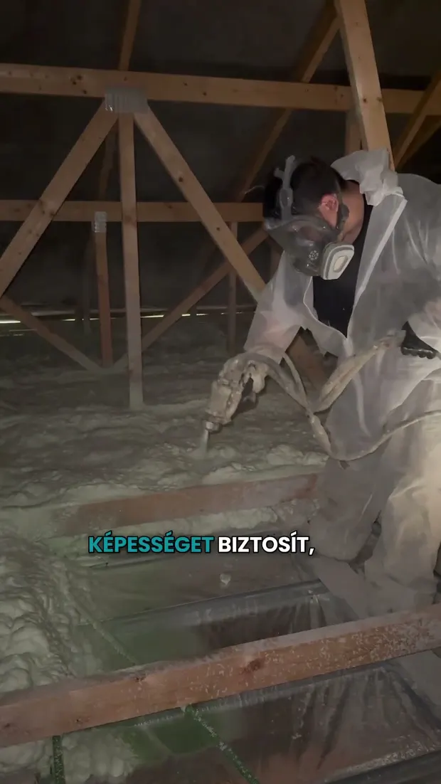 Új építésű ház födémszigetelése Zalahalápon 🏡 #rapidszigetelés. Videó előnézete.