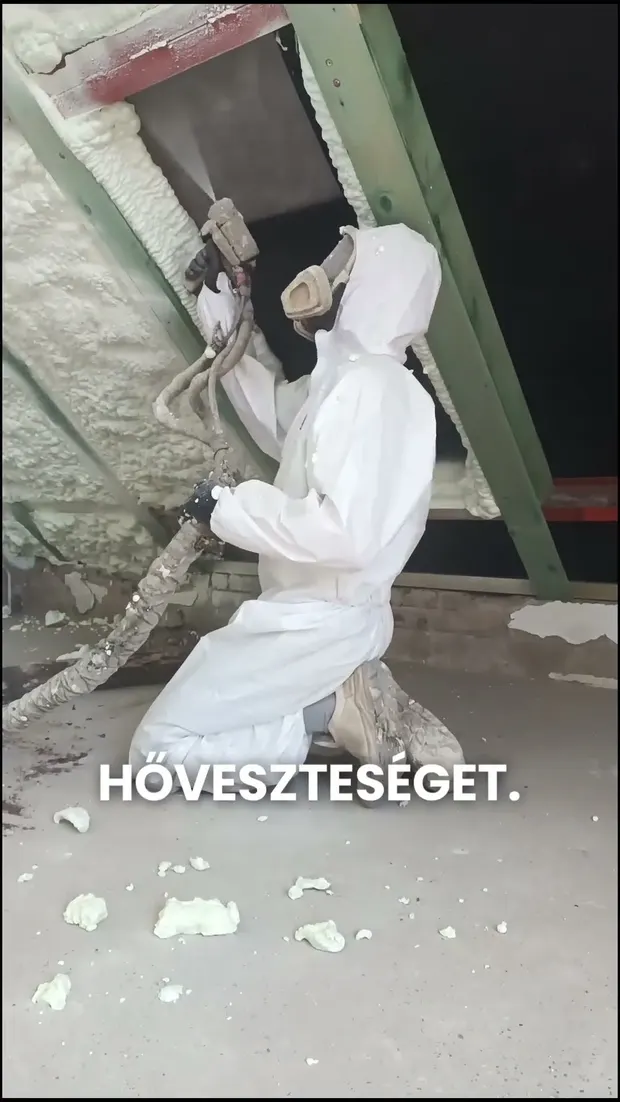 Gyors és tartós tetőszigetelés purhabbal Budapesten❗️. Videó előnézete.