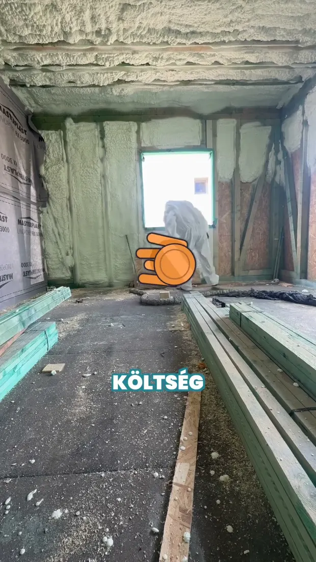 Könnyűszerkezetes ház szigetelése Fóton 242 m²-en Rapidszigeteléssel🏡. Videó előnézete.
