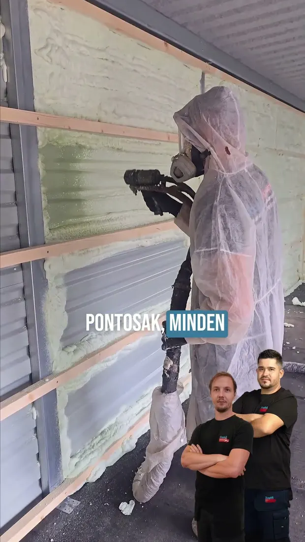 Lemezgarázs szigetelés Herenden! #rapidszigetelés. Videó előnézete.