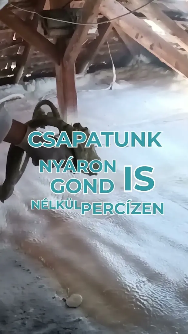 Igaz vagy hamis? 🤔Nyáron, nagy melegben már nem lehet purhab szigetelést kivitelezni.. Videó előnézete.
