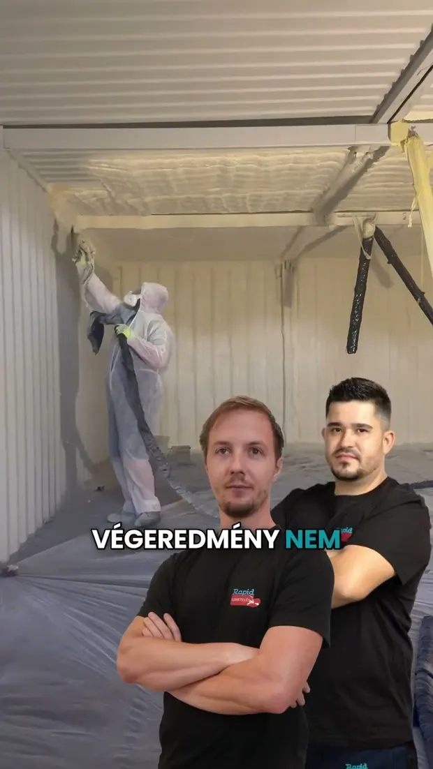 Gyors, profi, tartós megoldás – így dolgoztunk purhabbal Zalaegerszegen #rapidszigetelés. Videó előnézete.