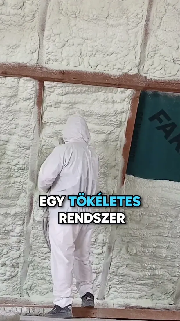 Tetőszigetelés purhabbal, Mátraderecskén - gyors kivitelezéssel #sprayfoam #rapidszigetelés. Videó előnézete.