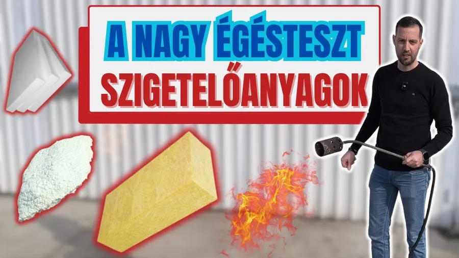 A NAGY ÉGÉSTESZT! Hogy viselkednek a szigetelőanyagok láng alatt? 🔥. Videó előnézete.