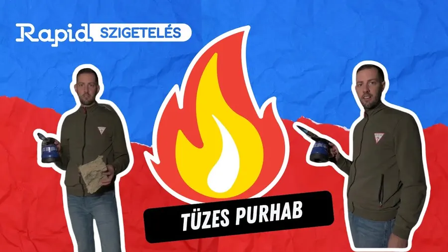 Így ég a purhab! / This is how spray foam burns!. Videó előnézete.