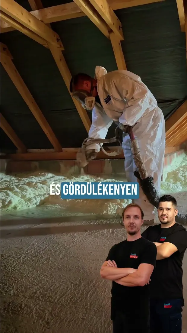 Födém szigetelés Bogádon purhabbal - gyors és hosszú távú eredmény🏡👷. Videó előnézete.