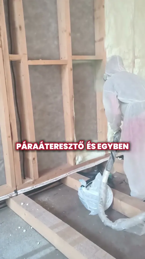 Könnyűszerkezetes ház szigetelése, így dolgozik a Rapidszigetelés!. Videó előnézete.