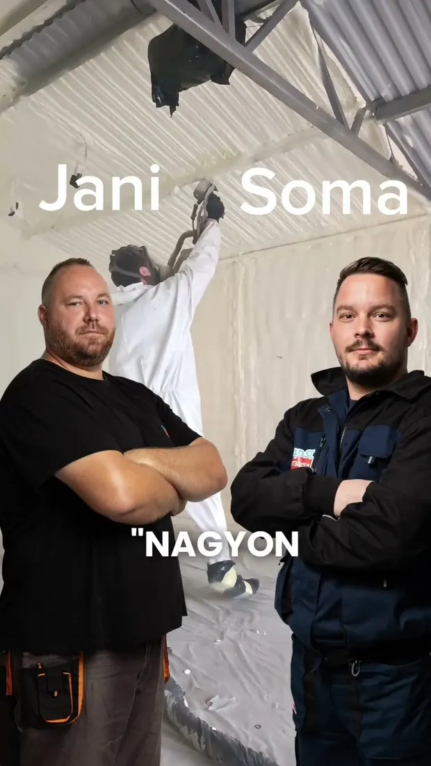 Így szigeteltük le Gyömrőn a garázst zárt cellás purhabbal📍. Videó előnézete.