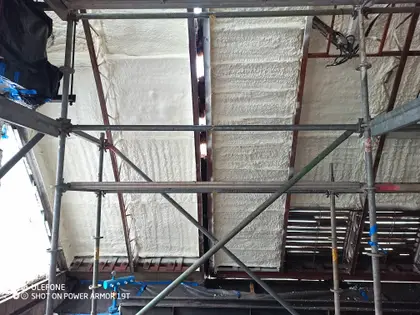 Ipari csarnok purhab szigetelése — referenciakép 21