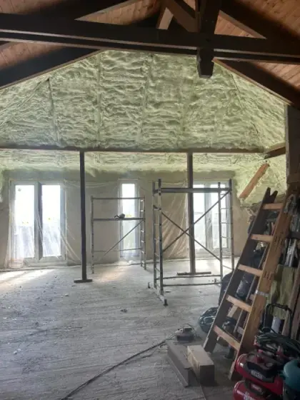 Tetőszerkezet purhab szigetelése — referenciakép 34